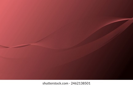 pink brown lines wave curves with soft gradient abstract background