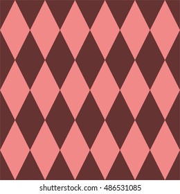 Pink and brown tile vector pattern