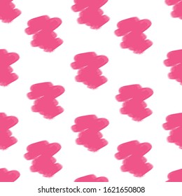 Pink brush seamless pattern for web or textile 