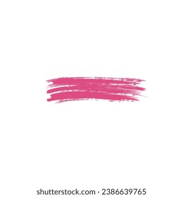 Pink Brush Stroke Design Element