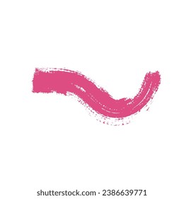 Pink Brush Stroke Design Element