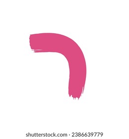 Pink Brush Stroke Design Element