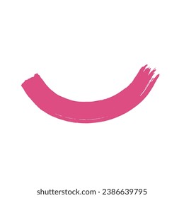 Pink Brush Stroke Design Element