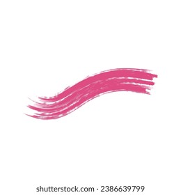 Pink Brush Stroke Design Element