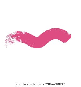 Pink Brush Stroke Design Element