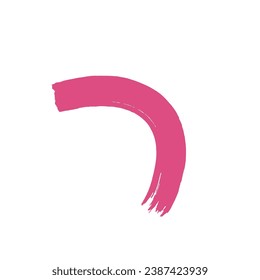 Elemento de diseño de salto de pincel rosa
