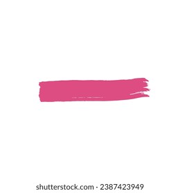 Pink Brush Stroke Design Element