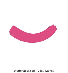Pink Brush Stroke Design Element