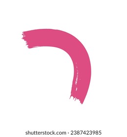 Pink Brush Stroke Design Element