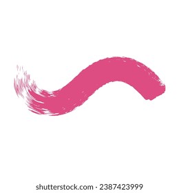 Pink Brush Stroke Design Element