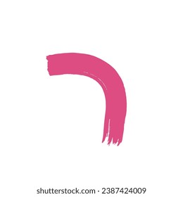 Elemento de diseño de salto de pincel rosa
