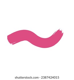 Pink Brush Stroke Design Element