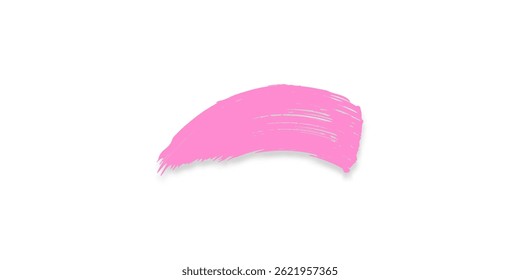 Pink Brush Stroke Design Element
