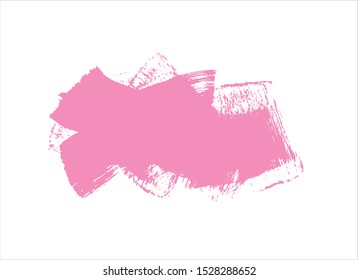 pink brush stroke paint background vector design