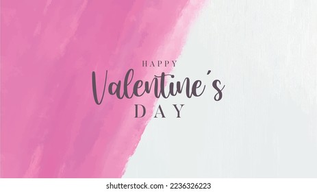 Pink brush strokes abstract background for valentines day