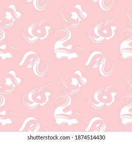 Pink Brush strokes pattern background suitable for fashion prints, graphics, backgrounds