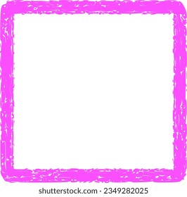 Pink brush strokes vector frame 