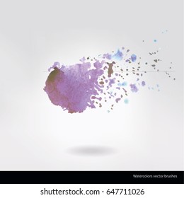 Pink brush vector