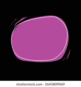 Pink bubble blank text  illustration.eps