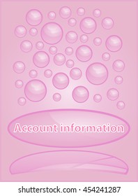 Pink bubble icon on a pink background with the inscription.