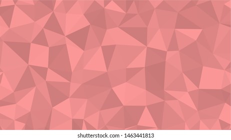 Pink/ Bubblegum modern gradient triangle background texture made out of triangles of  different sizes in vector art, to be used as background/texture for sites/posters (Low Poly texture)
