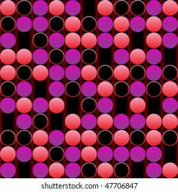pink bubbles background, abstract vector art illustration