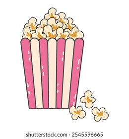 pink bucket of popcorn date, valentine's day, movie