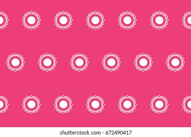 Pink bulls eye pattern
