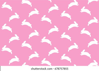 Pink bunny pattern