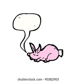 pink bunny rabbit cartoon