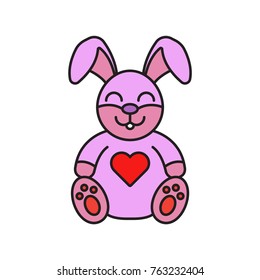 Pink bunny toy 