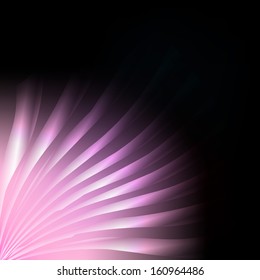 Pink burst abstract background vector lines