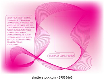 fondo vectorial de tarjeta de presentación rosa con espacio para texto
