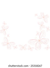 pink butterflies