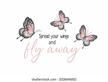pink butterflies together vector art