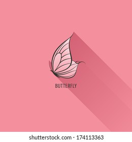 Pink butterfly