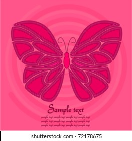 Pink butterfly