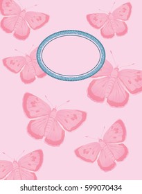 Pink Butterfly Background