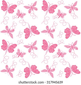 pink butterfly background backdrop