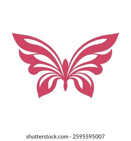 Pink Butterfly Clipart Elegant Graphic Design for Free
