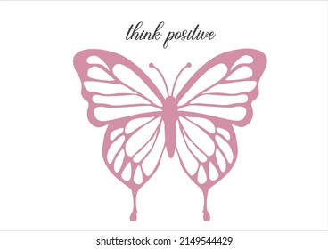 pink butterfly daisies positive quote flower design margarita mariposa stationery,mug,t shirt,phone case fashion slogan style spring summer sticker and etc 