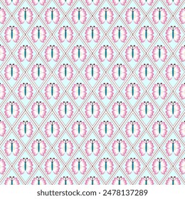 Pink Butterfly fabric pattern style 