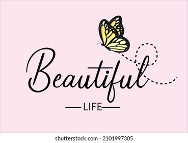 pink butterfly hand drawn design