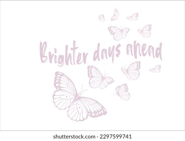 pink butterfly hand drawn design 