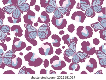 pink butterfly hand drawn design 