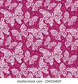 Pink Butterfly Pattern