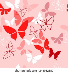 PINK BUTTERFLY PATTERN
