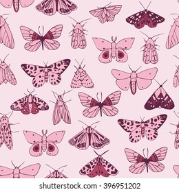 pink butterfly pattern