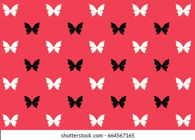 Pink butterfly pattern