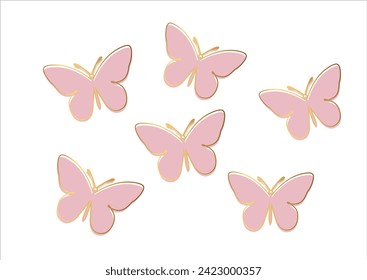 pink butterfly positive quote art